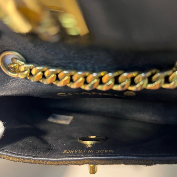 Chanel CC Vintage Mini Classic Quilted Square Single Flap Crossbody Bag Purse - Picture 11 of 15